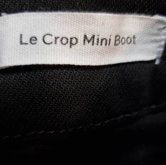 Frame Le Crop Mini Boot Jeans color Herring 'BLACK", Size 26 - Picture 10 of 17